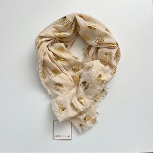 SHIRALEAH Chicago - Gold Elephant Scarf